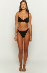 Emma Black Mesh Bra Image