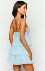 Nadine Blue Tulle Mini Dress Image
