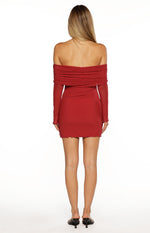 Paige Red Off The Shoulder Mini Dress Image
